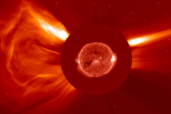 Geomagnetic Storm Watch in Effect for October 30-31, Image/SOHO