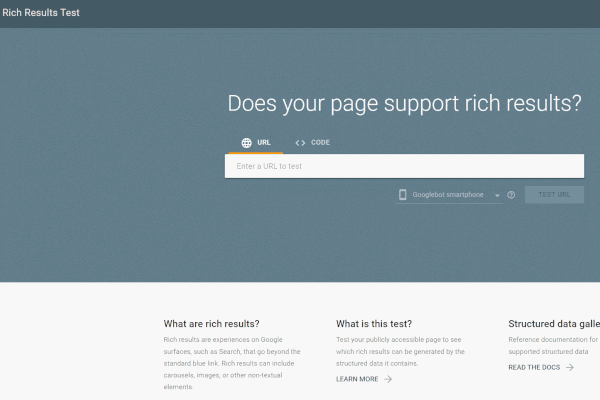 Google's Rich Results Test, Screen Capture/Google
