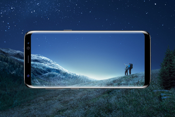 "Galaxy S8 l S8+" by Samsung copyright 2017 is licensed under CC BY-NC-SA 2.0. Resized from original.