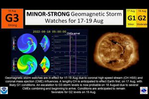 G1-G3 Watches for 18-19 August, 2022, Image/NOAA
