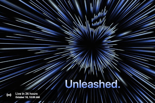 Apple Unleashed Event October, Image/Youtube/Apple