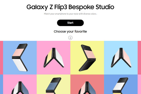 Samsung Galaxy Z Flip3 Bespoke Edition Studio, Image/Samsung