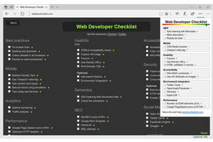 Web Developer Checklist, Screen Capture/webdevchecklist